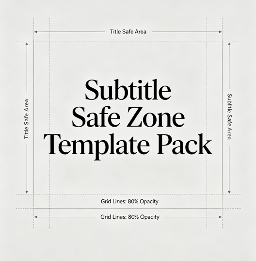 Subtitle Safe Zone Template Pack