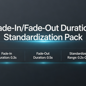 Fade-In/Fade-Out Duration Standardization Pack