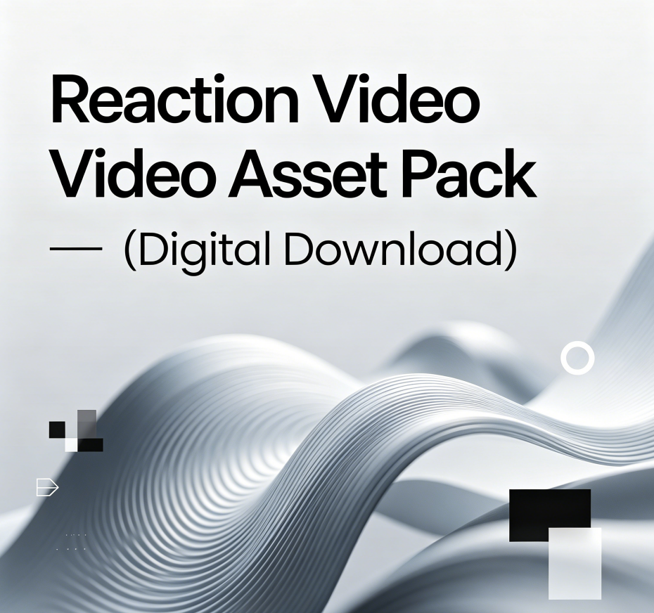 Reaction Video Video Asset Pack (Digital Download)